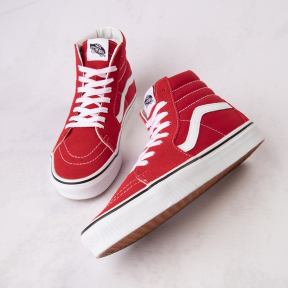 Vans Shoes - Vans Red and White Sneakers